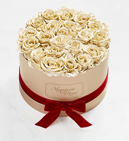 Magnificent Roses® Preserved Holiday Glamour